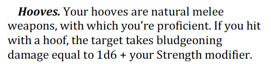 Centaur Hooves