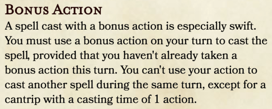 Bonus Action Spellcasting