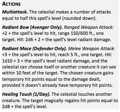 Summon Celestial Spirit Attacks